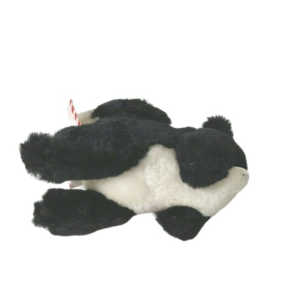 MTY International Black White Dog Puppy Plush Sealed with a Kiss 7" Valentine - Picture 5 of 7